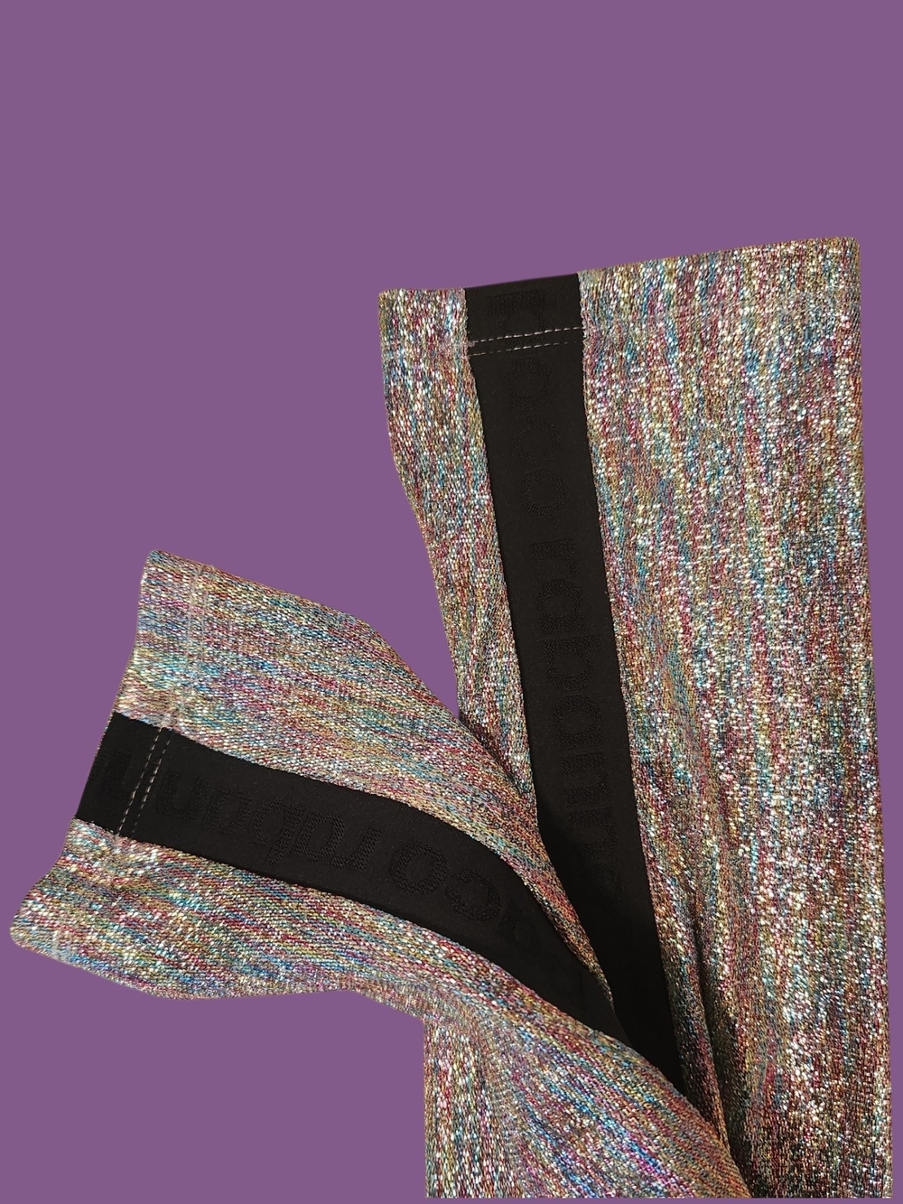 Paco Rabanne Bodyline Metallic Knit Leggings - Picture 5 of 6